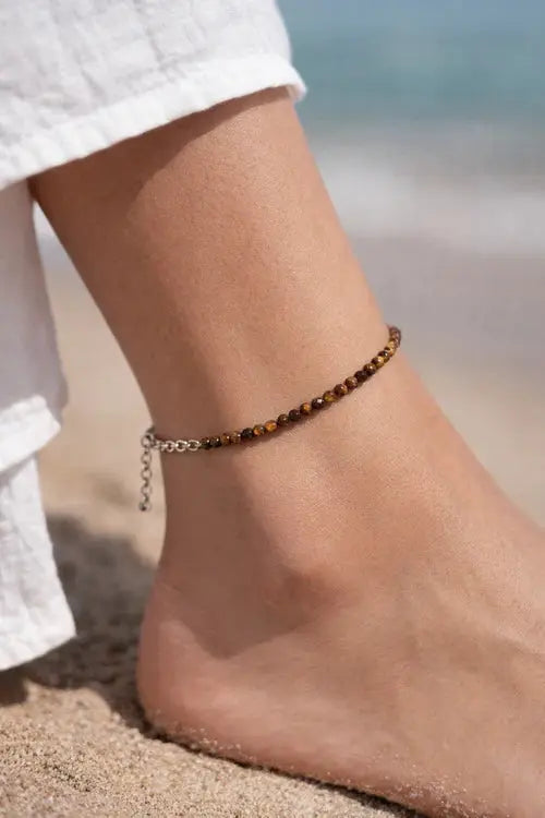 Tiger Eye Anklet - BhavAura