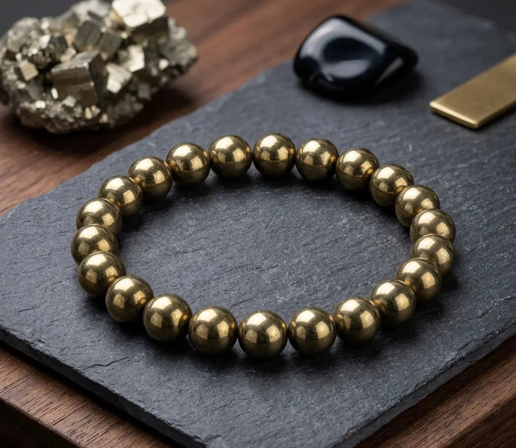 Golden Pyrite Bracelet - BhavAura