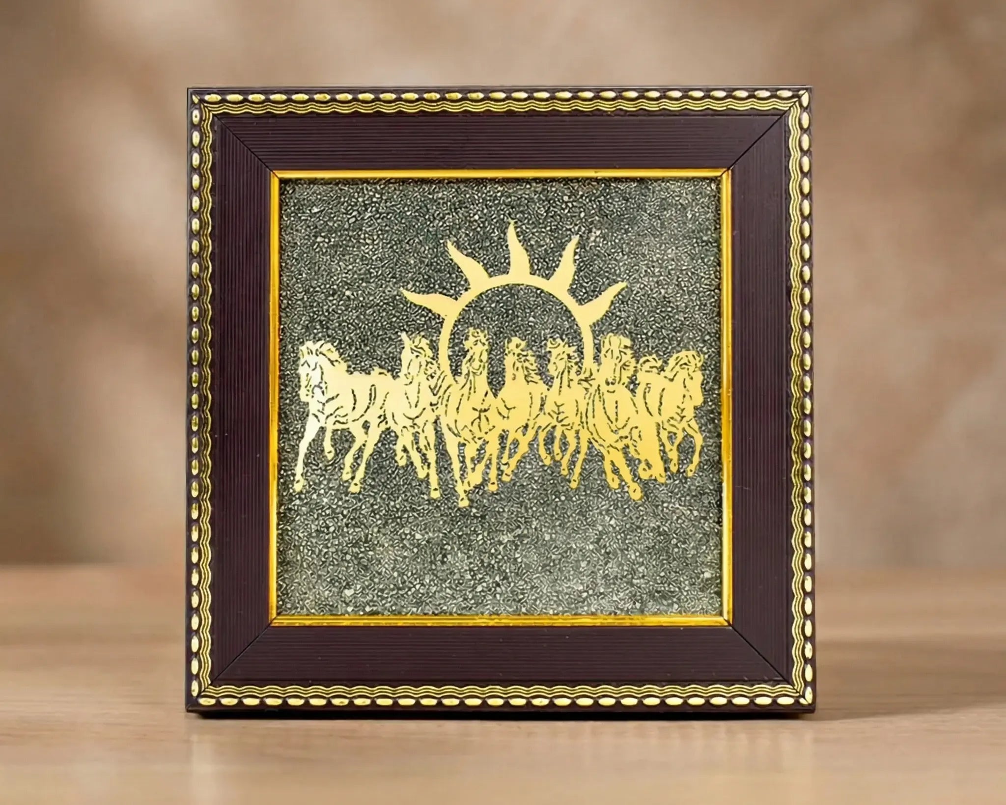 7 Horses Pyrite Frame - BhavAura